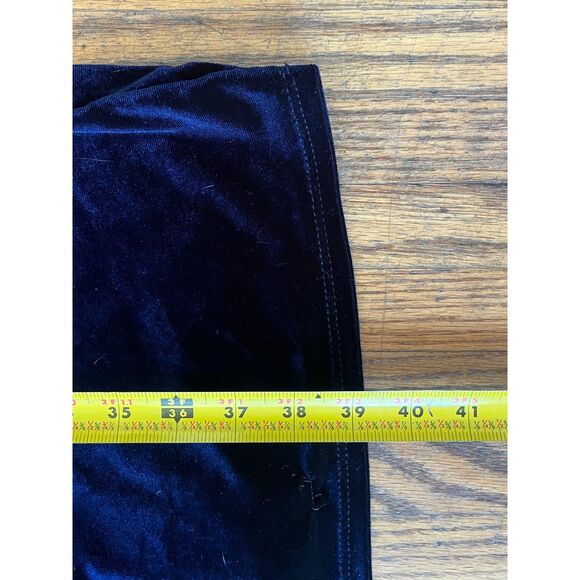 Modcloth Blue Velvet Side Rusched Mini Dress   Women's Plus Size 3X - Picture 7 of 8